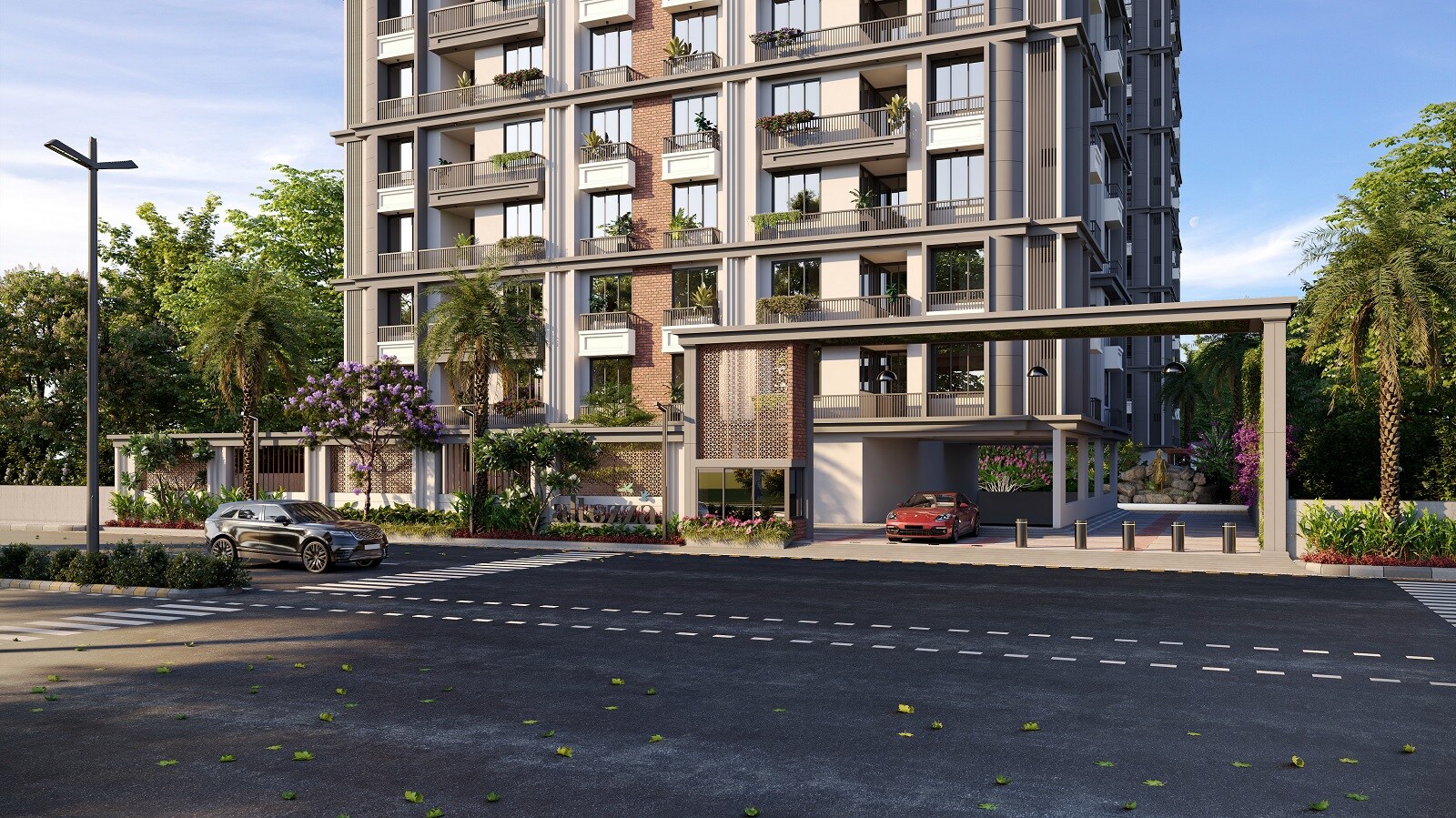 Swaminarayan Altezza Pros Entrance View