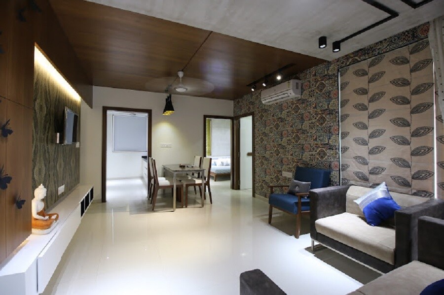 Swastik Sanand Green Residency Apartment Interiors 3