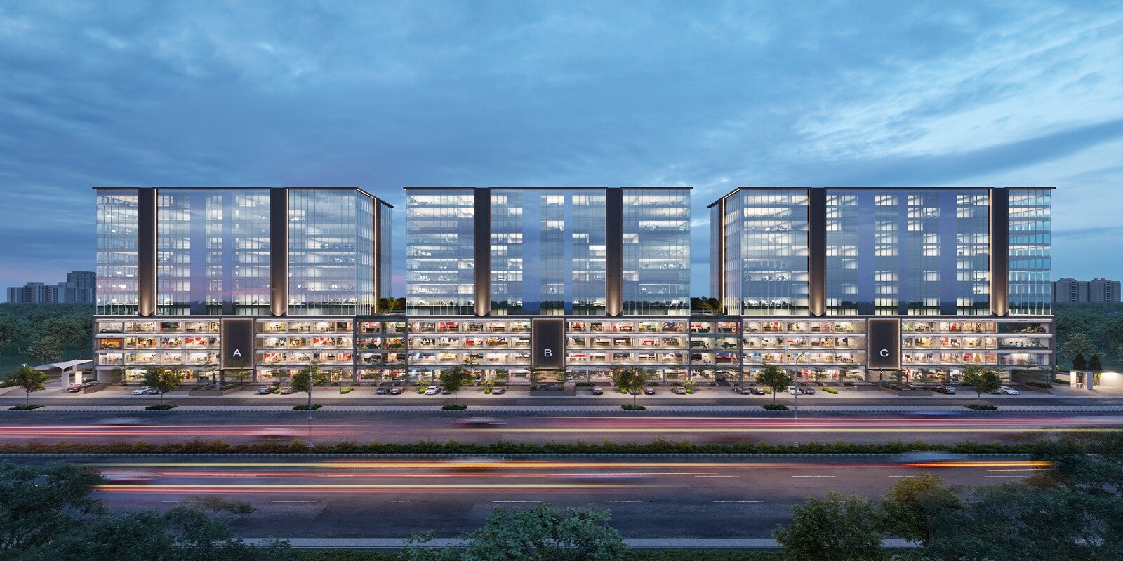Swati Trinity residential project in Shela