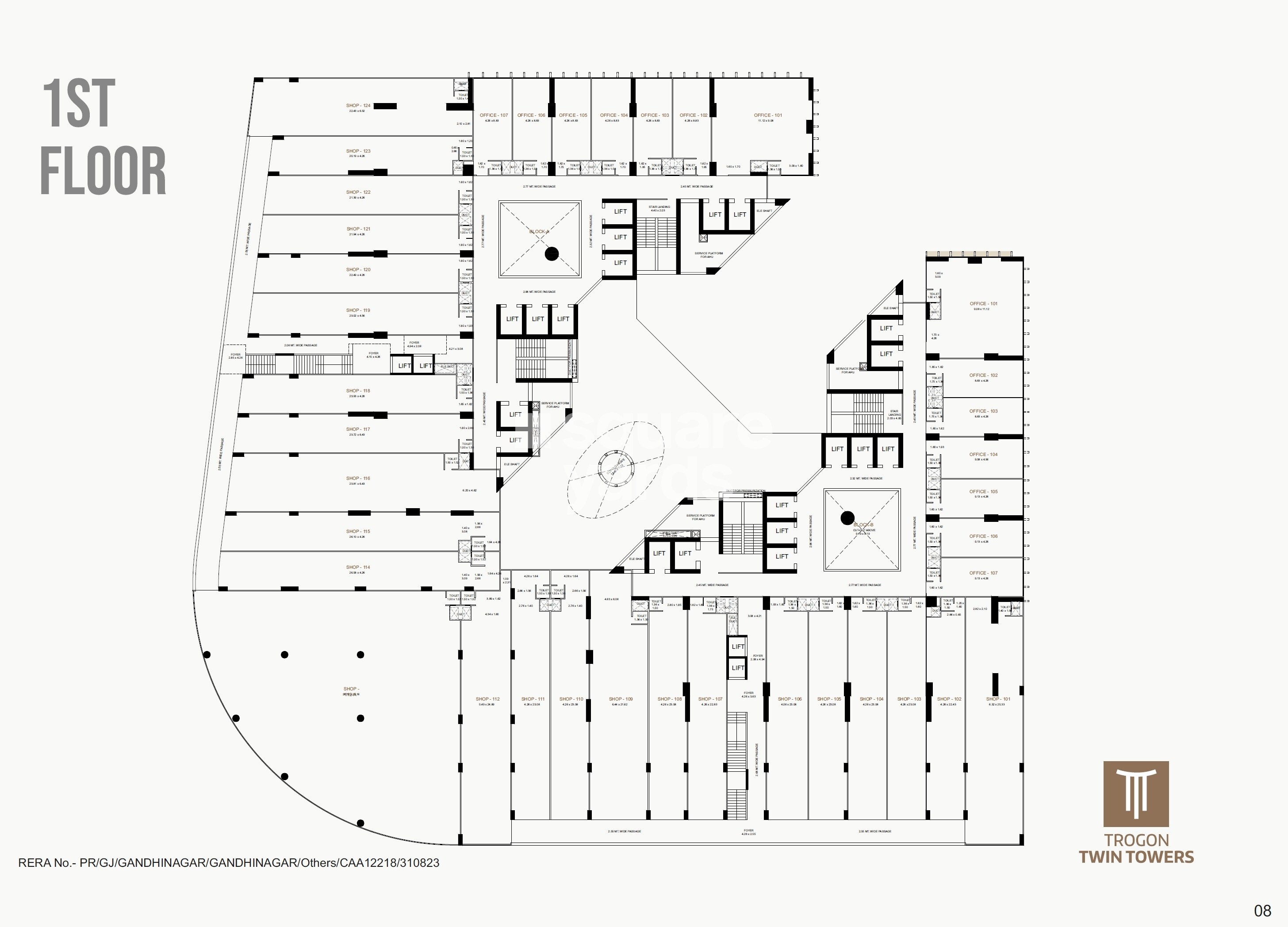 Trogon Twin Towers Floor Plans