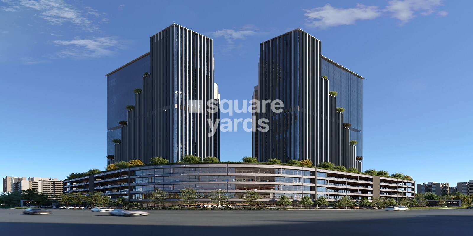 Trogon Twin Towers residential project in Vaishnodevi Circle