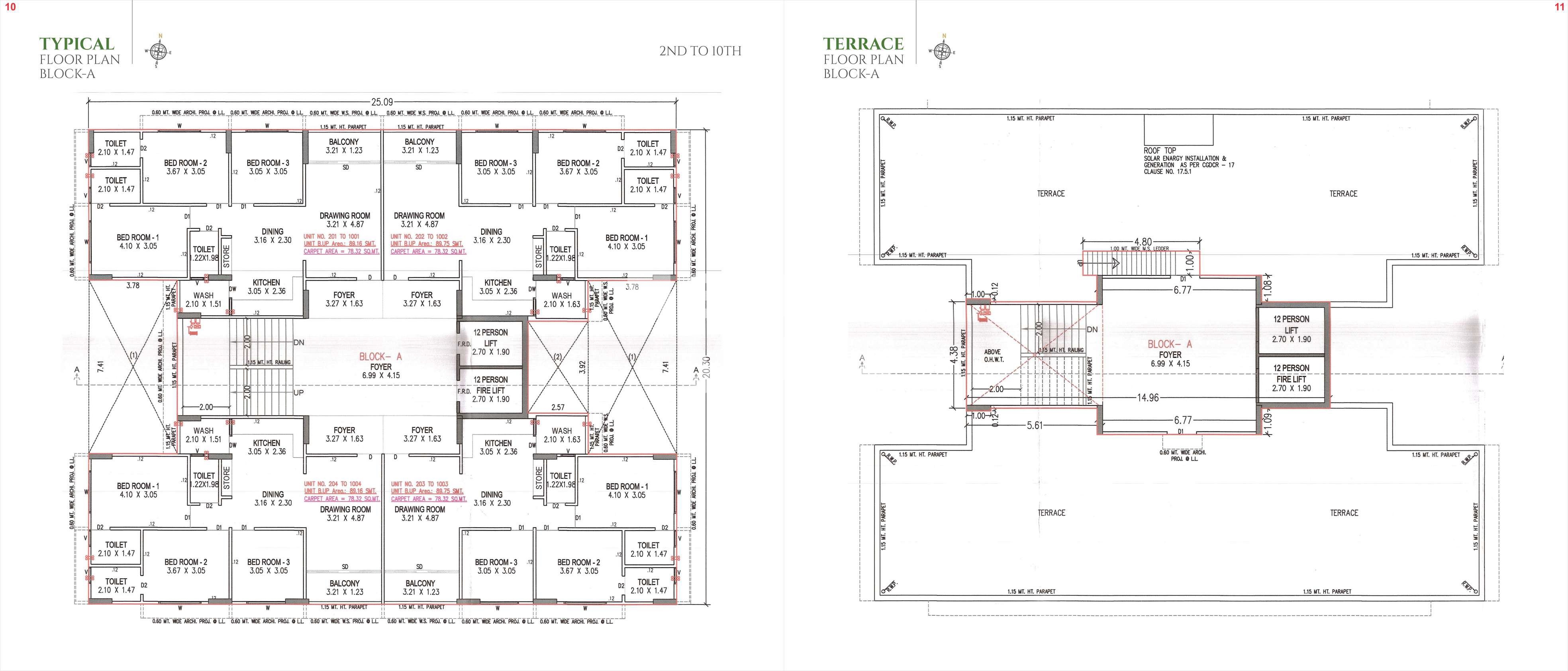 Tulsi Paradise Floor Plans