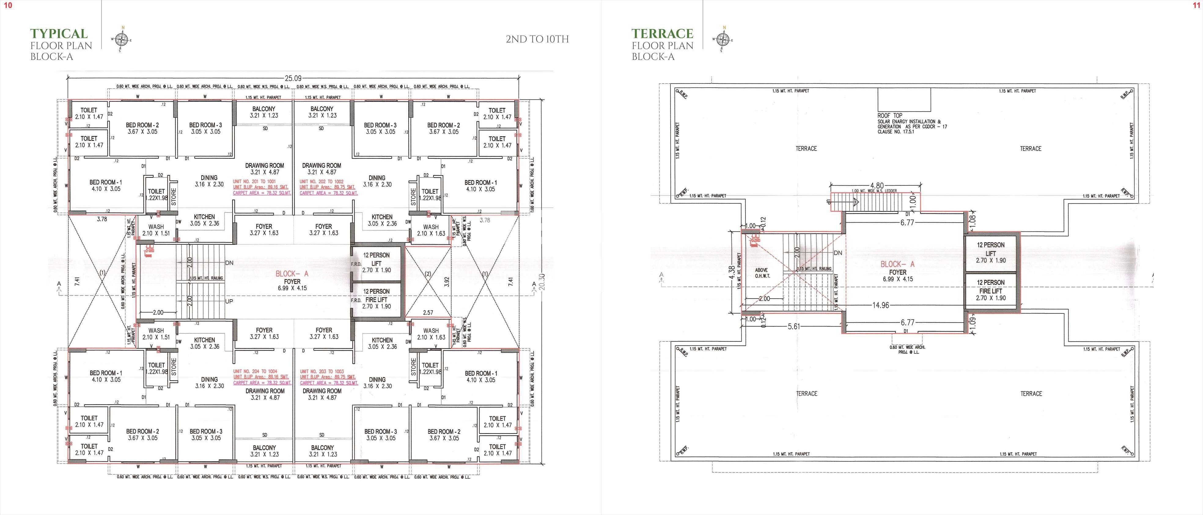 Tulsi Paradise Floor Plans