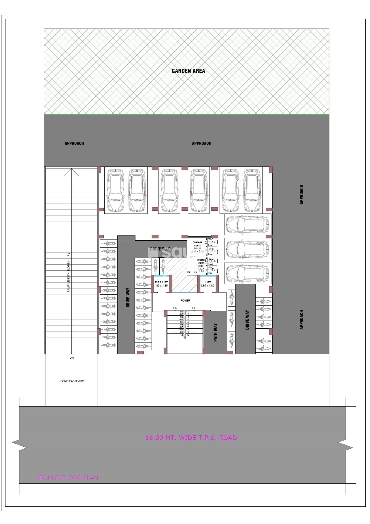 Unity-Vrundavan-14_an aerial view of a building with a large window