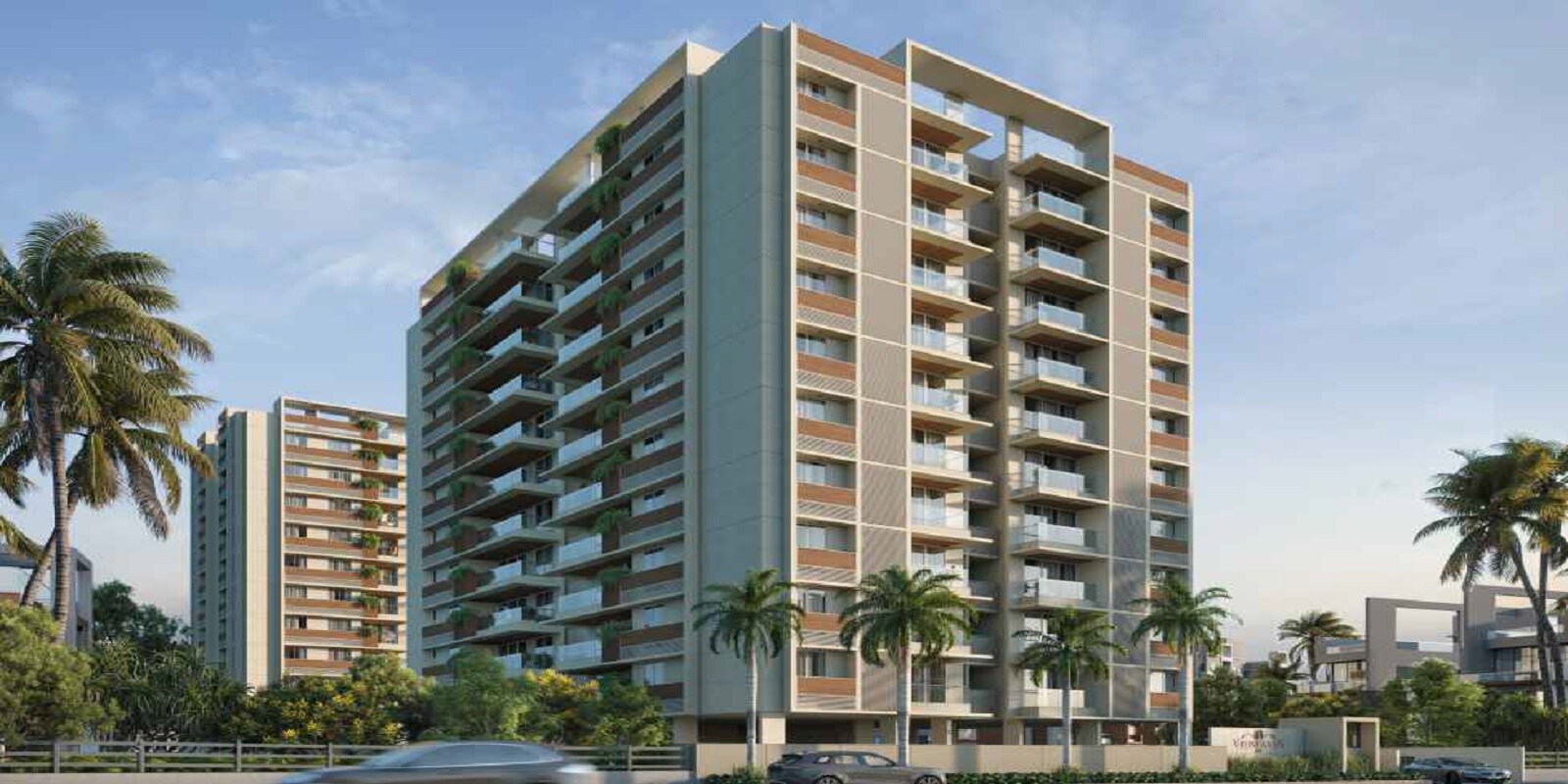V Vrundavan Sky residential project in Nikol
