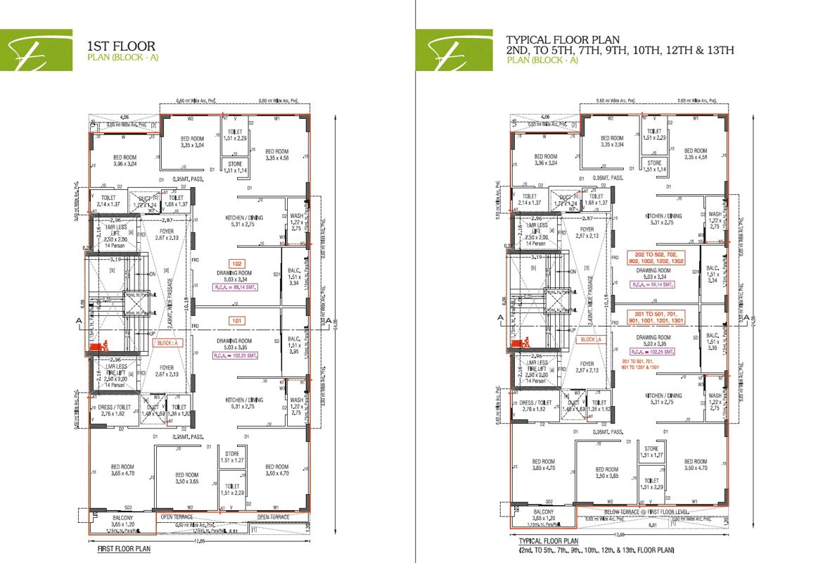Vision Pranav Eminence Floor Plans