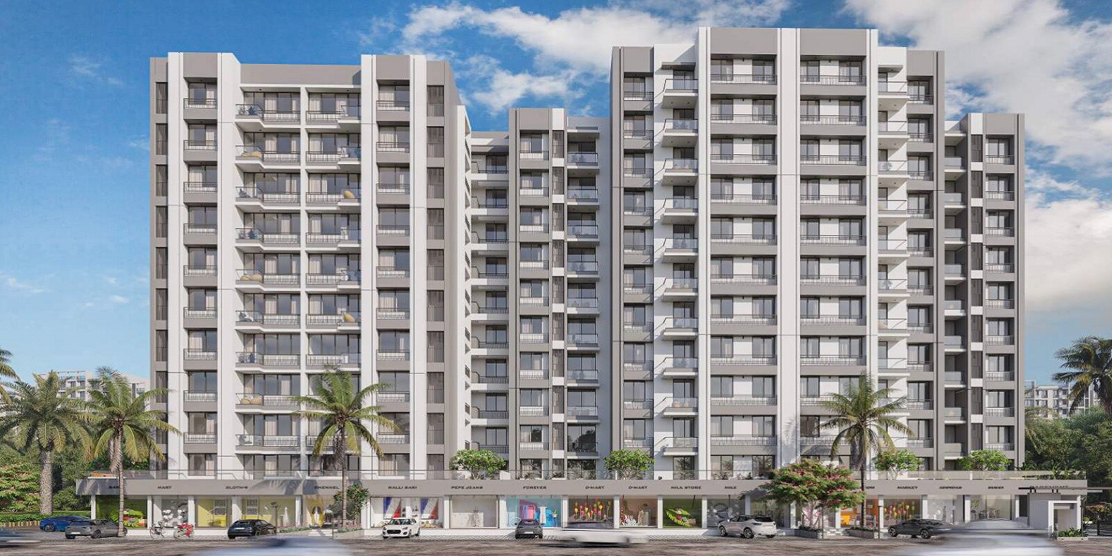 Vraj Sapphire residential project in Randesan