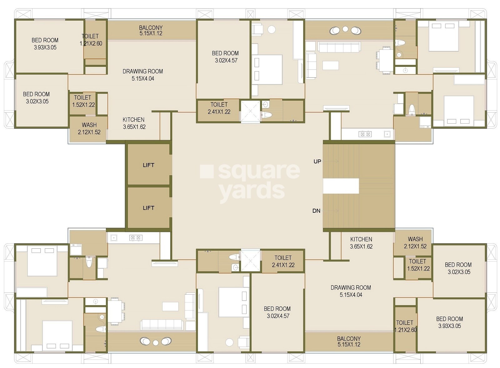Yug Vincitore Rivera Floor Plans