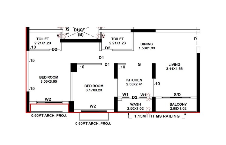 Other, adani-aster-neo 2 Bedroom 697 Sq.Ft. Apartment In Shantigram Ahmedabad 9045369