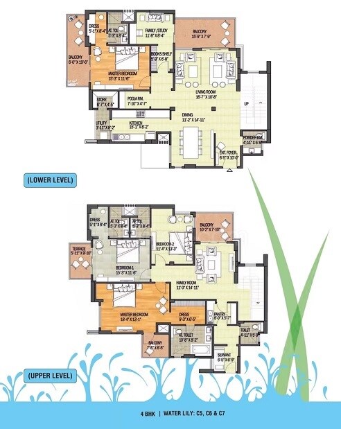 Floor plan of 4 BHK 4797 Sq. Ft. Villa in Adani Shantigram, Ahmedabad
