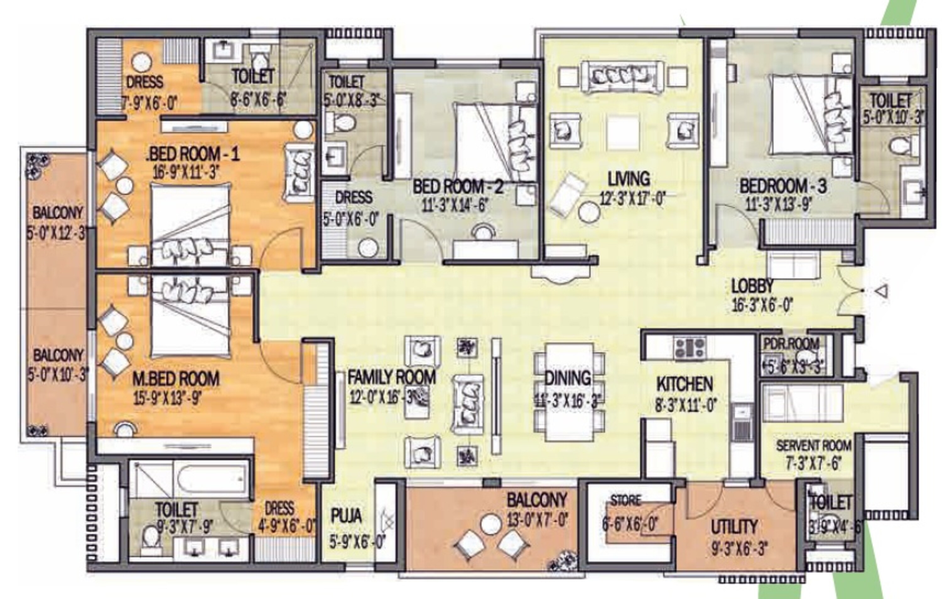 adani shantigram water lily apartment 4 bhk 3640sqft 20240412110433