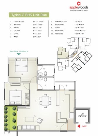 2 BHK Apartment For Resale in Applewood Sorrel Bopal Ahmedabad  7622136