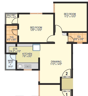 art nirman shree vishnudhara homes apartment 2 bhk 918sqft 20242012172036