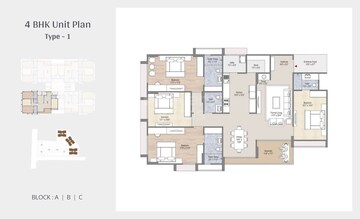  4 BHK Apartment at Deep Indraprasth Saptak, Naranpura – for Sale