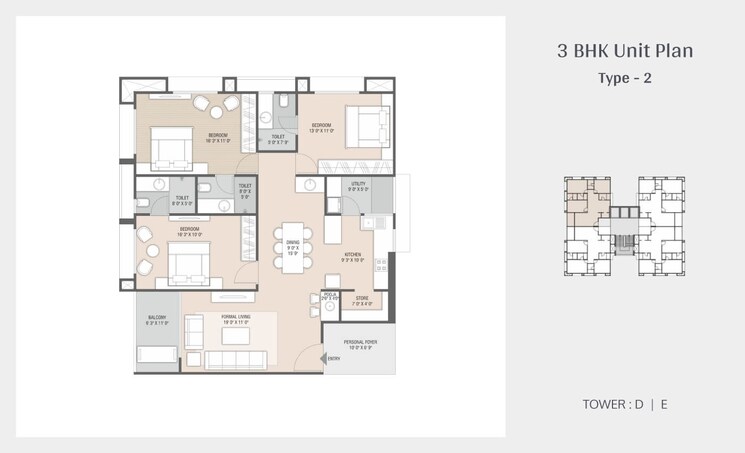 Other, deep-indraprasth-shivanta 3 Bedroom 2400 Sq.Ft. Apartment In Ambli Road Ahmedabad 8912127