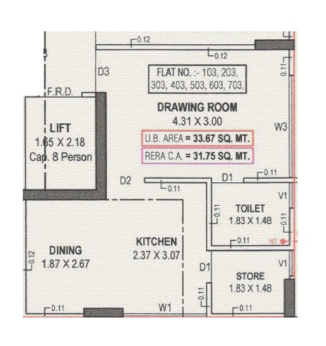 342 Sq. Ft. Studio