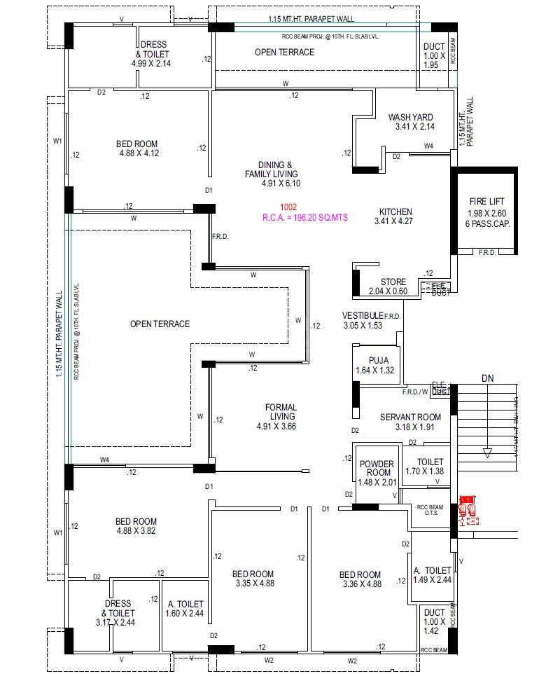 4 BHK 2112 Sq. Ft. Apartment