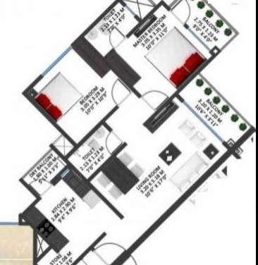 godrej garden city carmel apartment 2 bhk 1150sqft 20214209114255