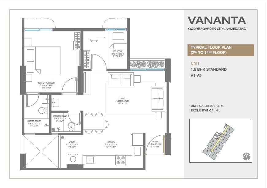1 BHK 527 Sq. Ft. Apartment