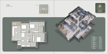  3 BHK Apartment at Goyal Olive Greens, Gota – for Rent