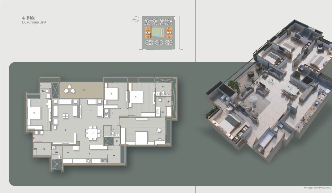 Other, goyal-olive-greens 4 Bedroom 3591 Sq.Ft. Apartment In Gota Ahmedabad 8814817