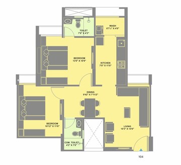  2 BHK Apartment at Goyal Orchid Blues, Shela – for Sale
