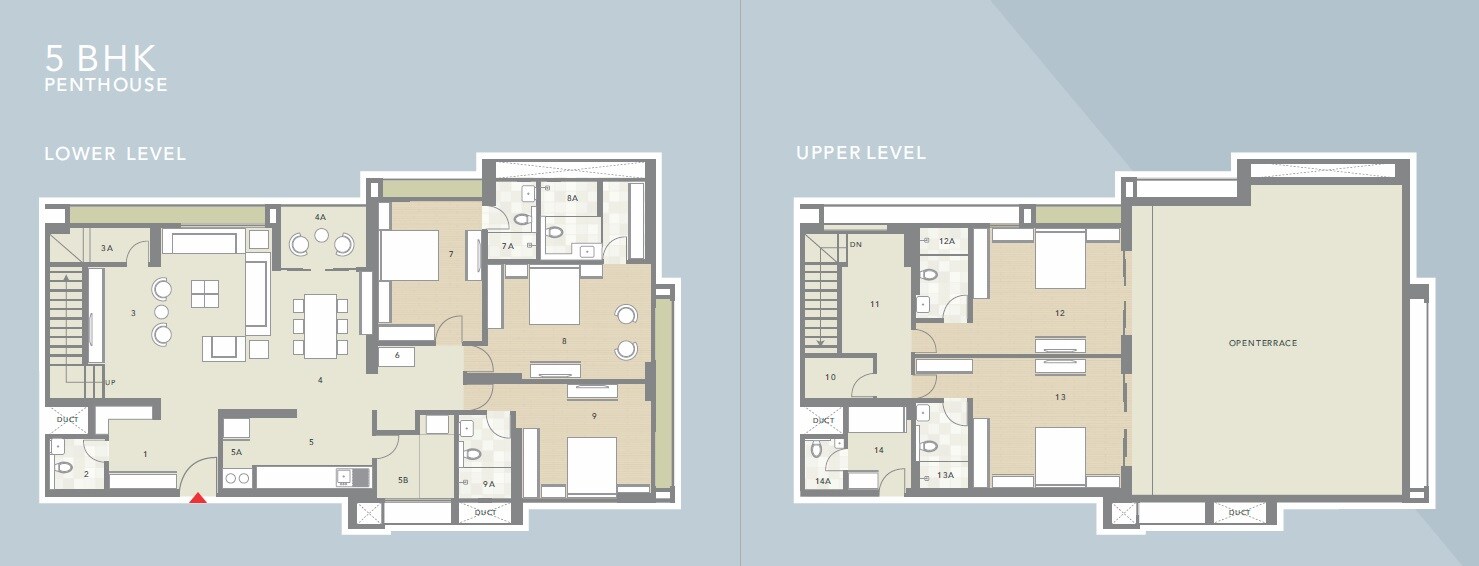 5 BHK 5407 Sq. Ft. Apartment