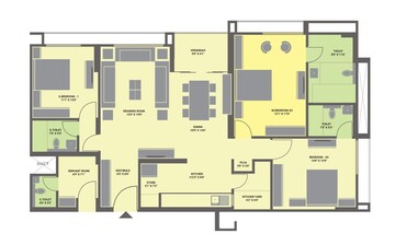  3 BHK Apartment at Goyal Riviera Springs, Shela – for Rent