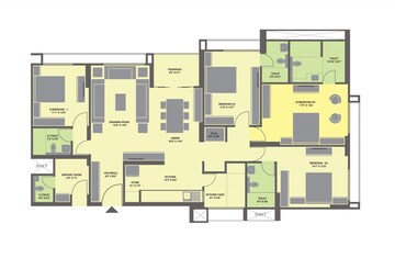  4 BHK Apartment at Goyal Riviera Springs, Shela – for Rent