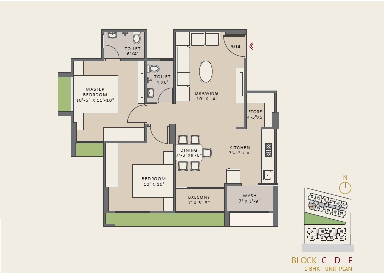 2 BHK 603 Sq. Ft. Apartment in Himalaya Pinnacle Phase 2