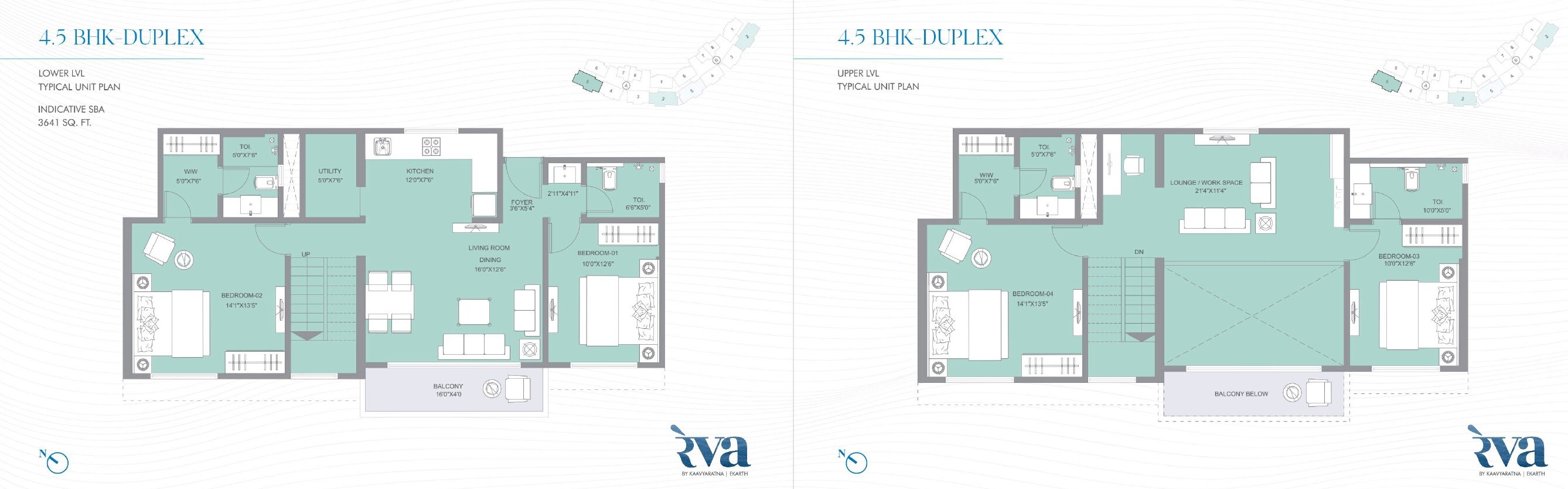 Floor plan of 4 BHK 3641 Sq. Ft. Villa in Kaavyaratna Reva, Ahmedabad