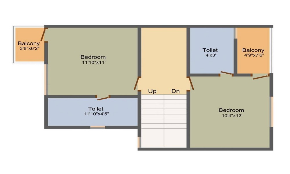 2 BHK 846 Sq. Ft. Apartment in Khodal Dharmanandan Residency