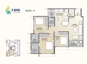  3 BHK Apartment at Krishna Heights Jagatpur, Jagatpur – for Sale