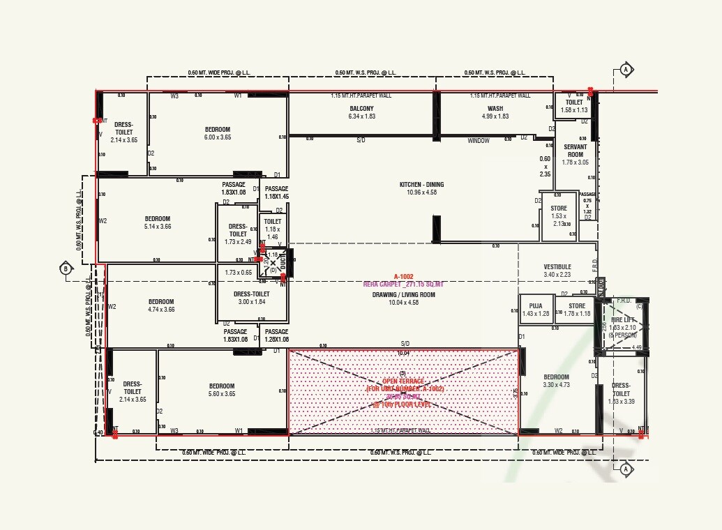 5 BHK 2918 Sq. Ft. Apartment