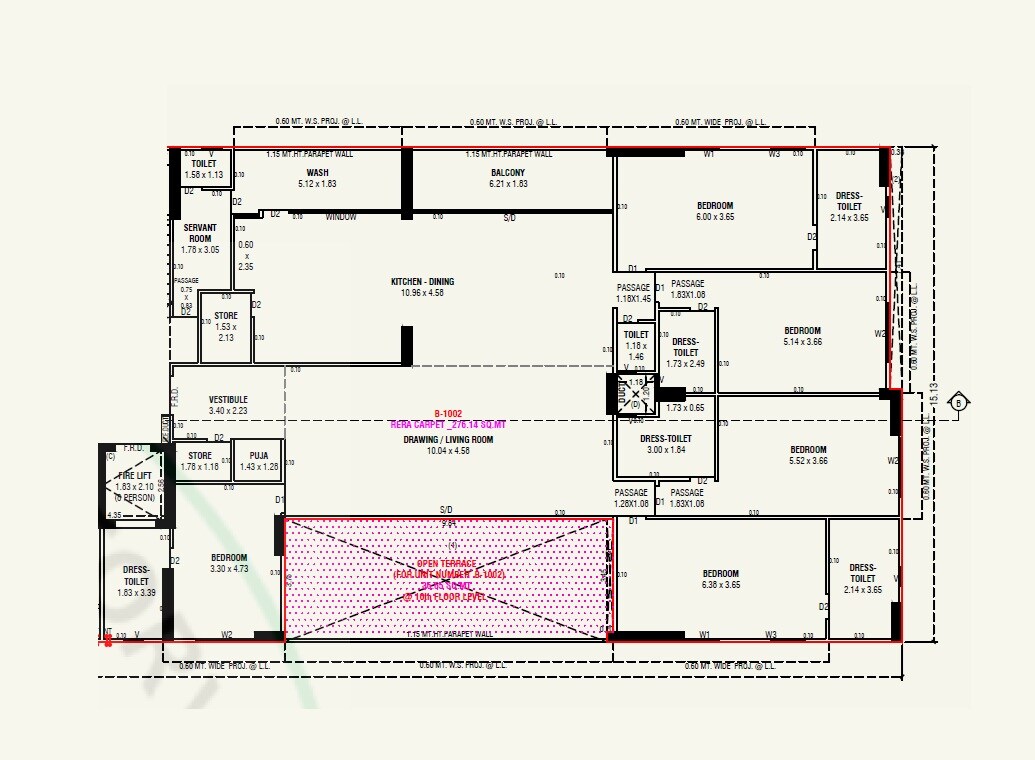 5 BHK 2972 Sq. Ft. Apartment