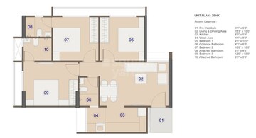 3 BHK Apartment at Saanvi Nirman Celesta, Ghuma – for Rent