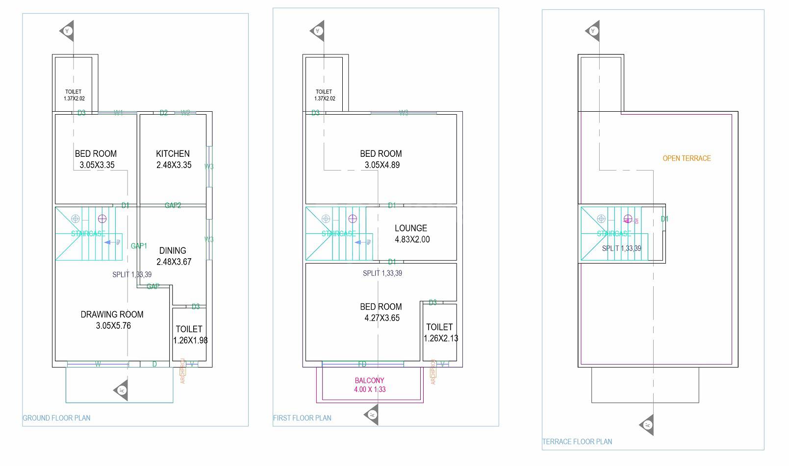 Sahjanand Green Villa 3 BHK Layout