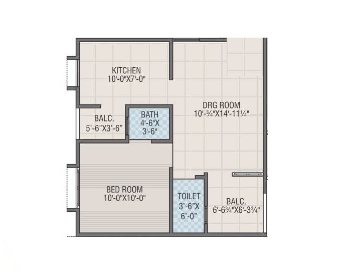 1 BHK 765 Sq. Ft. Apartment in Sanidhya Flora