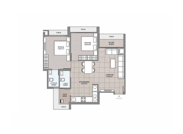  3 BHK Apartment at Shaligram Prime, Ghuma – for Rent
