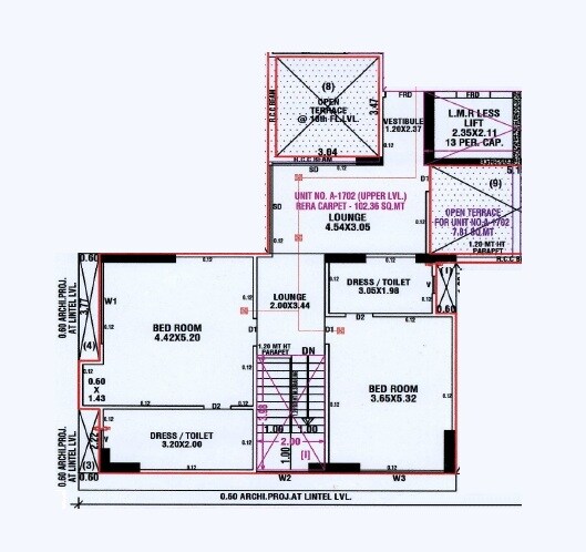 2 BHK 1102 Sq. Ft. Apartment