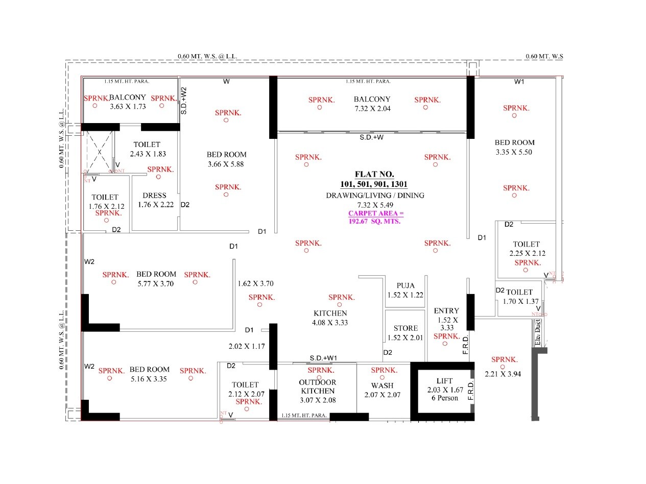 4 BHK 2074 Sq. Ft. Apartment