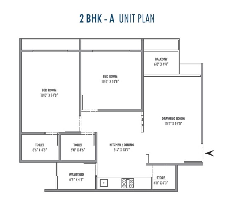 Other, sun-atmosphere 2 Bedroom 712 Sq.Ft. Apartment In Shela Ahmedabad 8962422