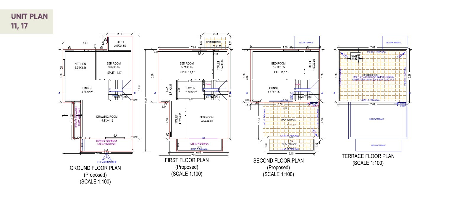 4 BHK 1673 Sq. Ft. Villa