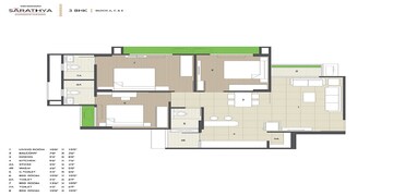  3 BHK Apartment at Vishwanath Sarathya, Shela – for Rent