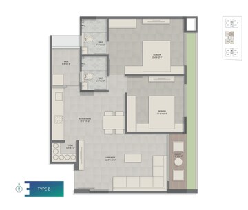  2 BHK Apartment at Vivaan Essence, Zundal – for Sale