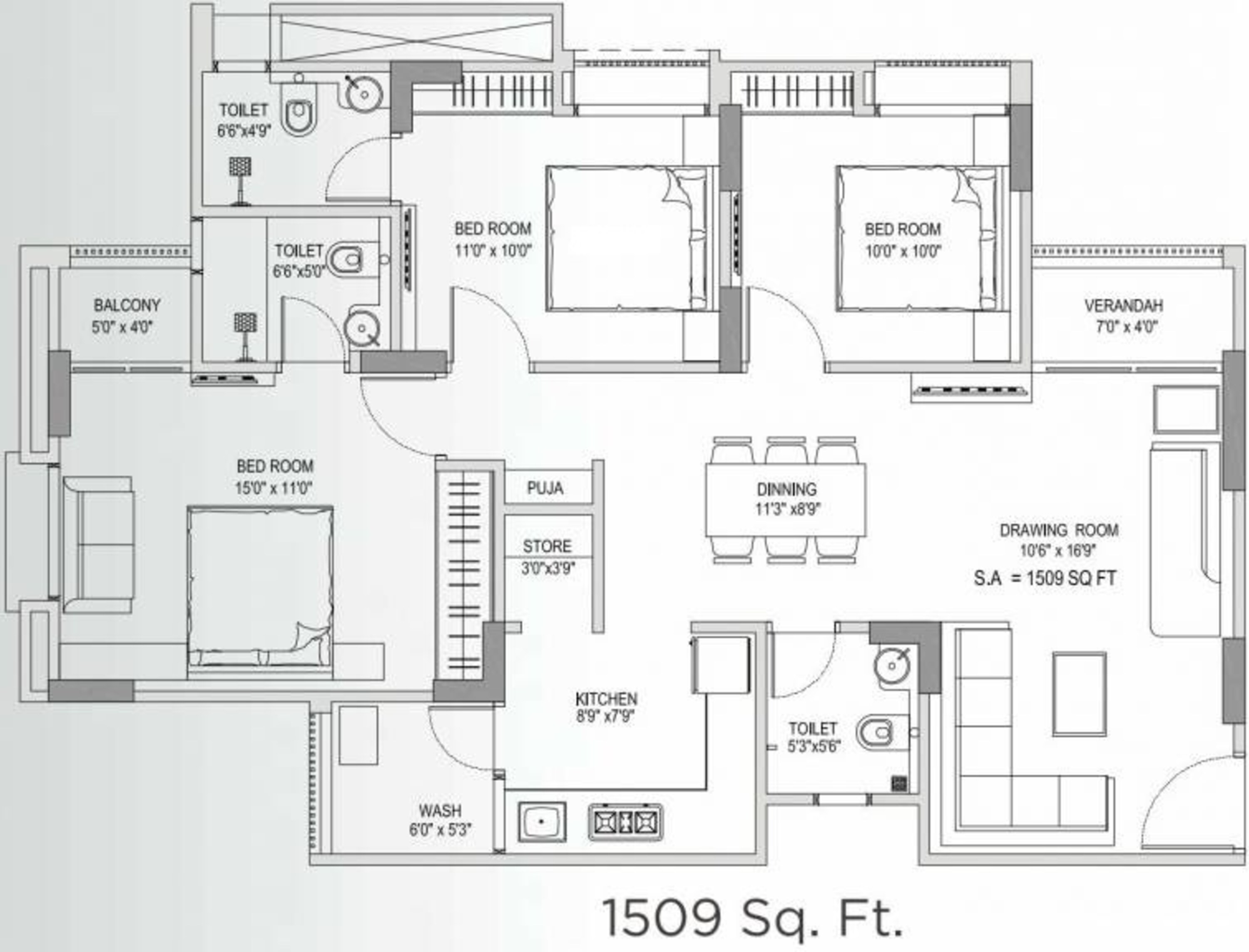 yash arian apartment 3 bhk 1509sqft 20240816170803