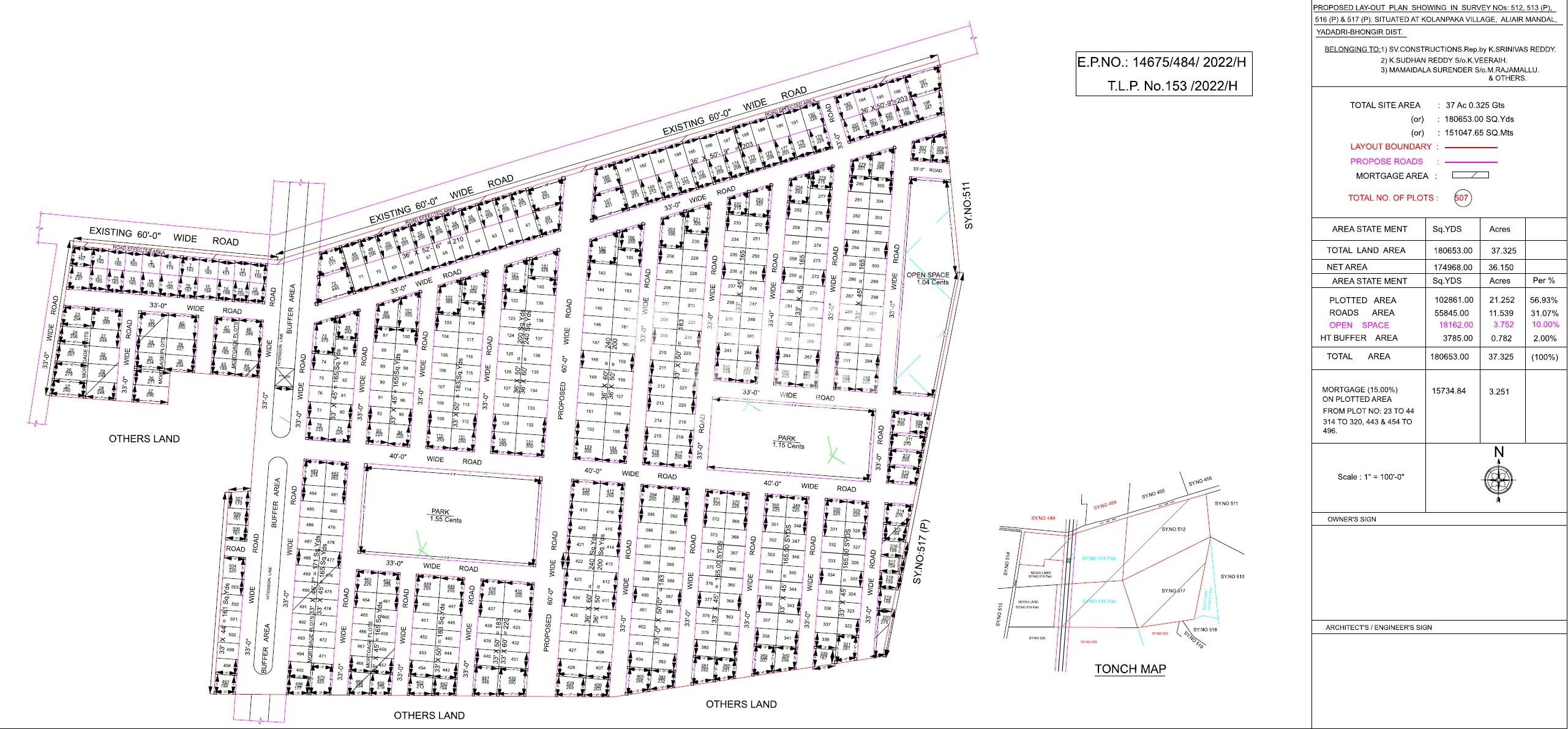 SV Sreepuram Meadows Master Plan 1