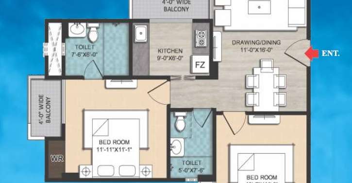 rudra sangam apartment 2 bhk 910sqft 20243227143206