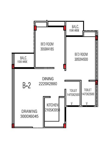  2 BHK Apartment at Saidham Shree Kaleshwar Dham, Dandi – for Sale
