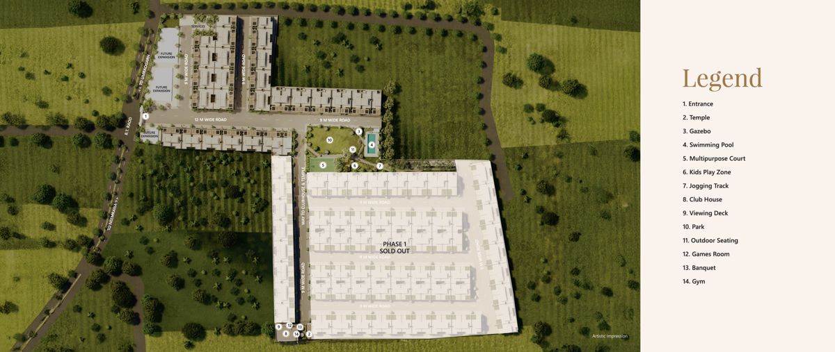 Shubhashray-Vilas_an aerial view of a small house